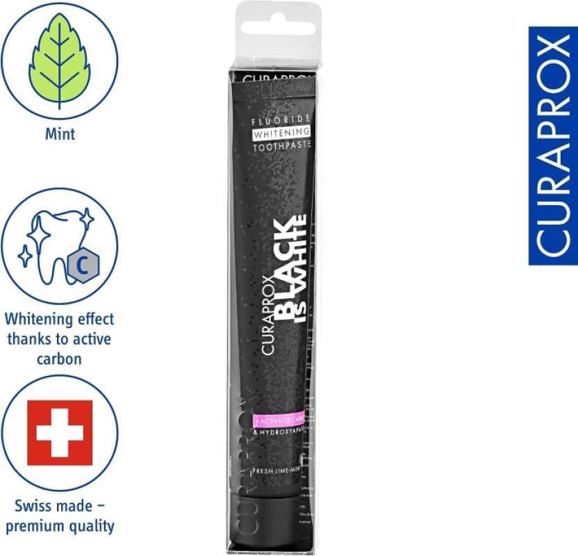 Curaprox Black Is White Whitening Toothpaste 3