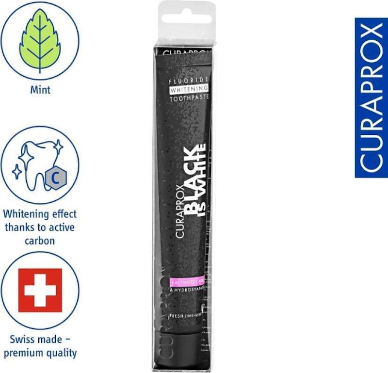 Curaprox Black Is White Whitening Toothpaste 3
