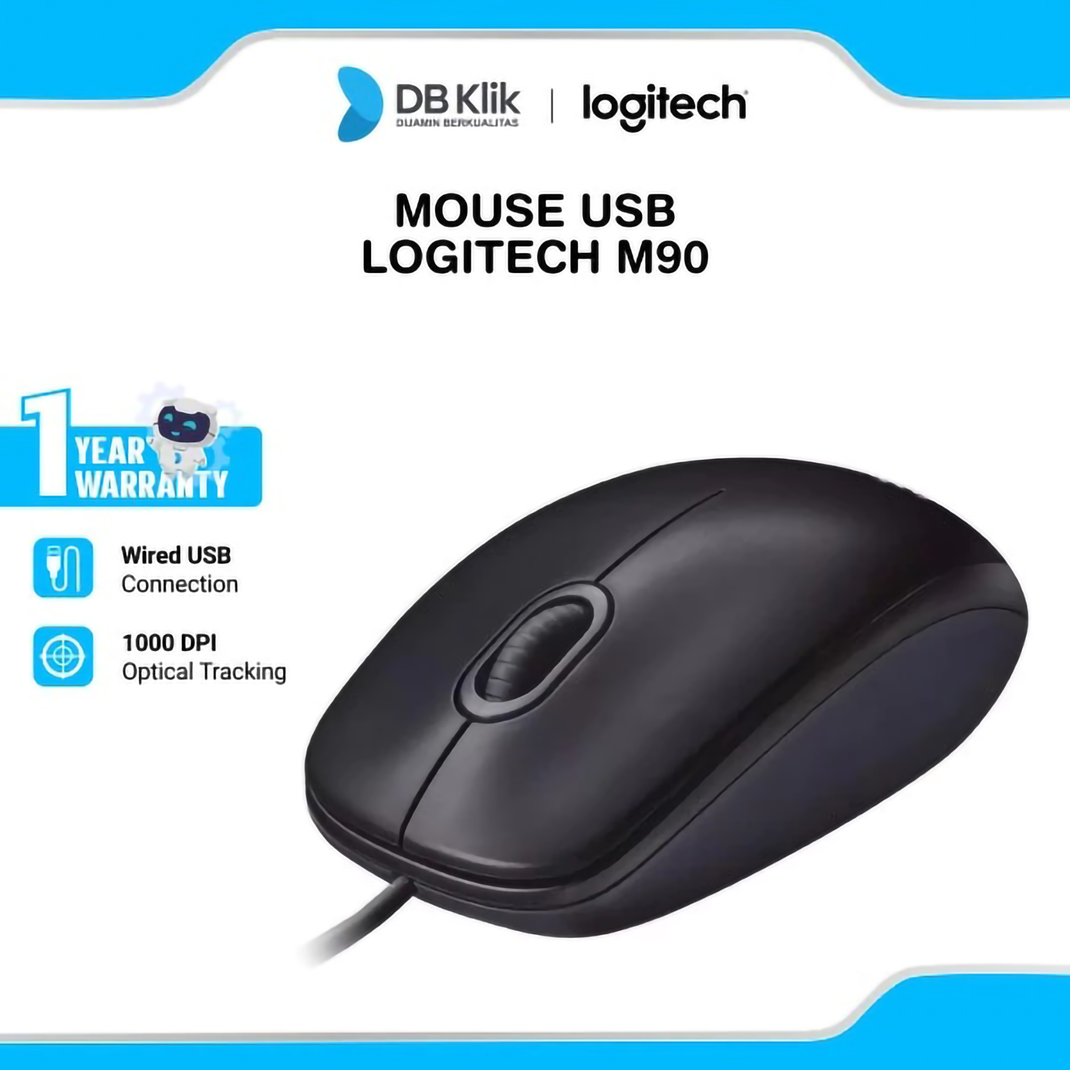 Logitech Logitech Wired Mouse M90
