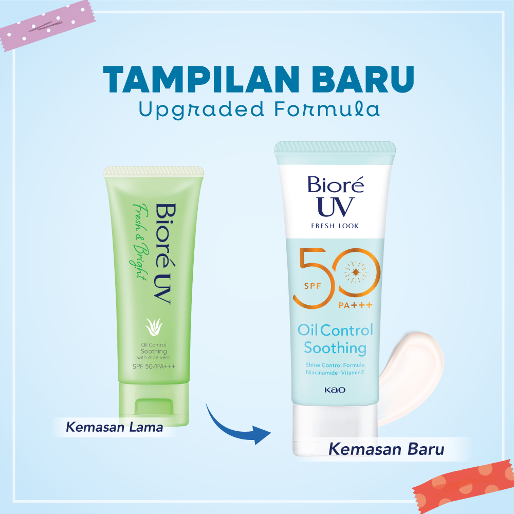 KAO Indonesia Biore UV Fresh Look Oil Control Soothing SPF 50 PA +++