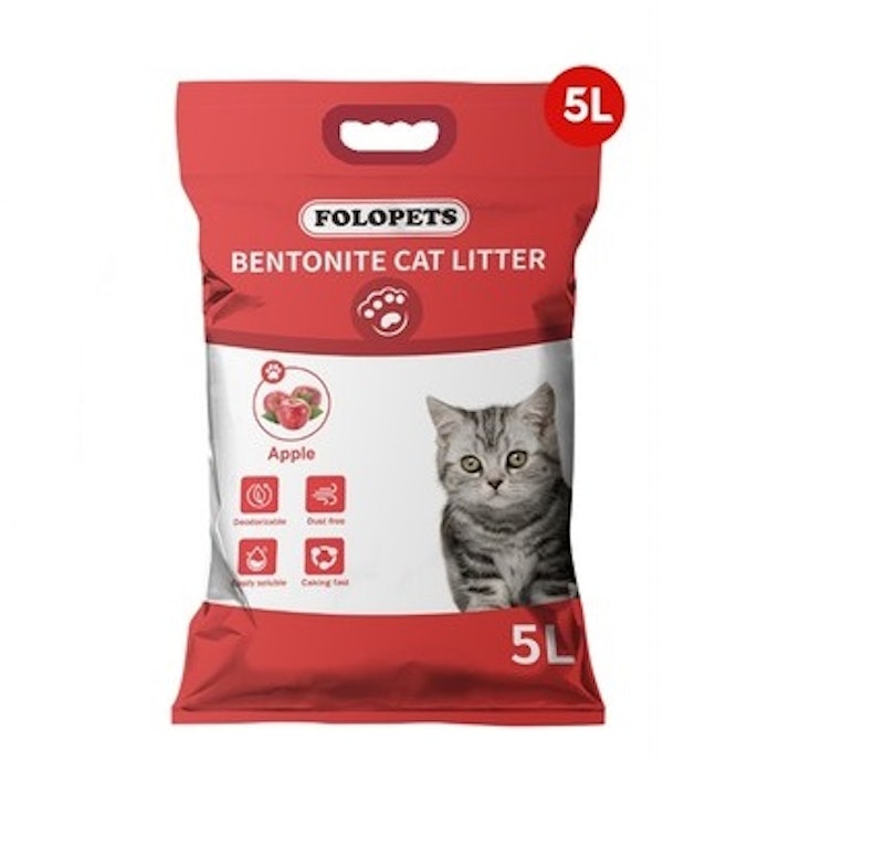 FOLOPETS Bentonite Cat Litter 5 liter 1
