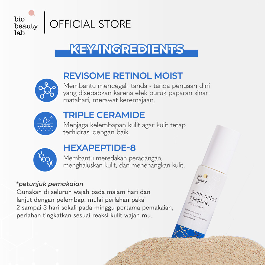 Bintang Berlian Laboratoria Bio Beauty Lab Gentle Retinol & Peptide Active Serum