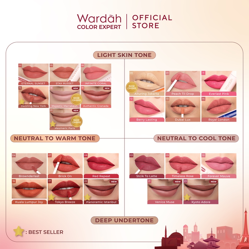 Paragon Technology and Innovation Wardah Colorfit Last All Day Lip Paint Around the World Edition 22 Panoramic Istanbul