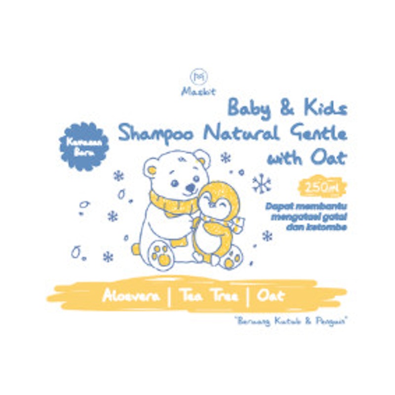 Maskit Baby & Kids Shampoo Natural Gentle with Oat 4