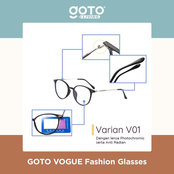 Vogue Kacamata Fashion Photocromic Anti Silau UV 5