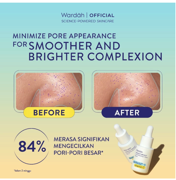 Paragon Technology and Innovation Wardah Perfect Bright Perfectyl + Vitamin C Pore Perfecting C-Glow Serum