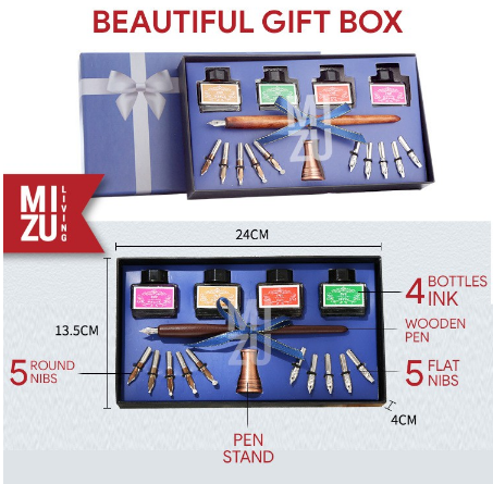 MIZU Living Blackletter Calligraphy Set