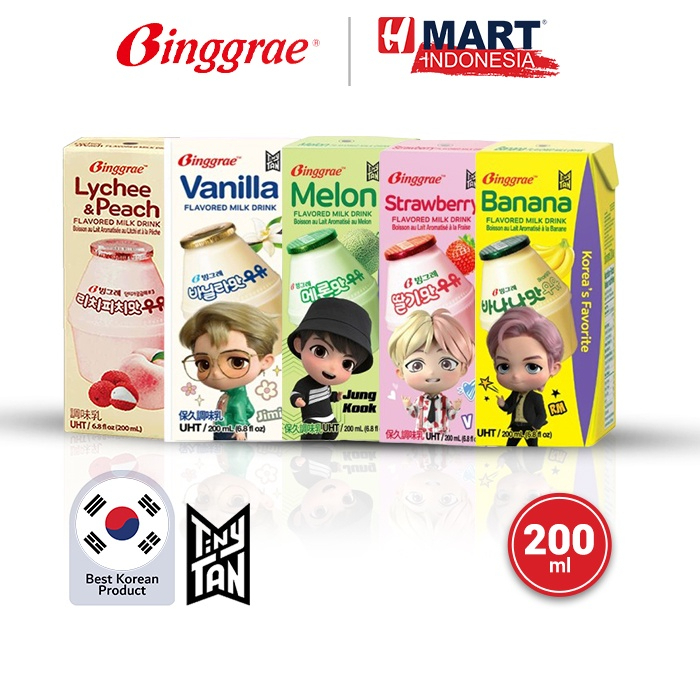 TinyTan BTS Banana Flavored Milk Drink