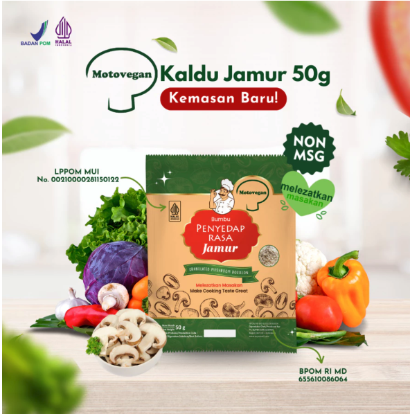 Supra Sari Lestari Motovegan Bumbu Penyedap Rasa Jamur 50 g