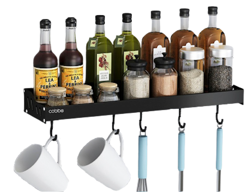 Rak Dinding Penyimpanan Bumbu Dapur Stainless Steel 1
