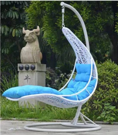 Kursi Ayunan Gantung Santai Rotan Sintetis