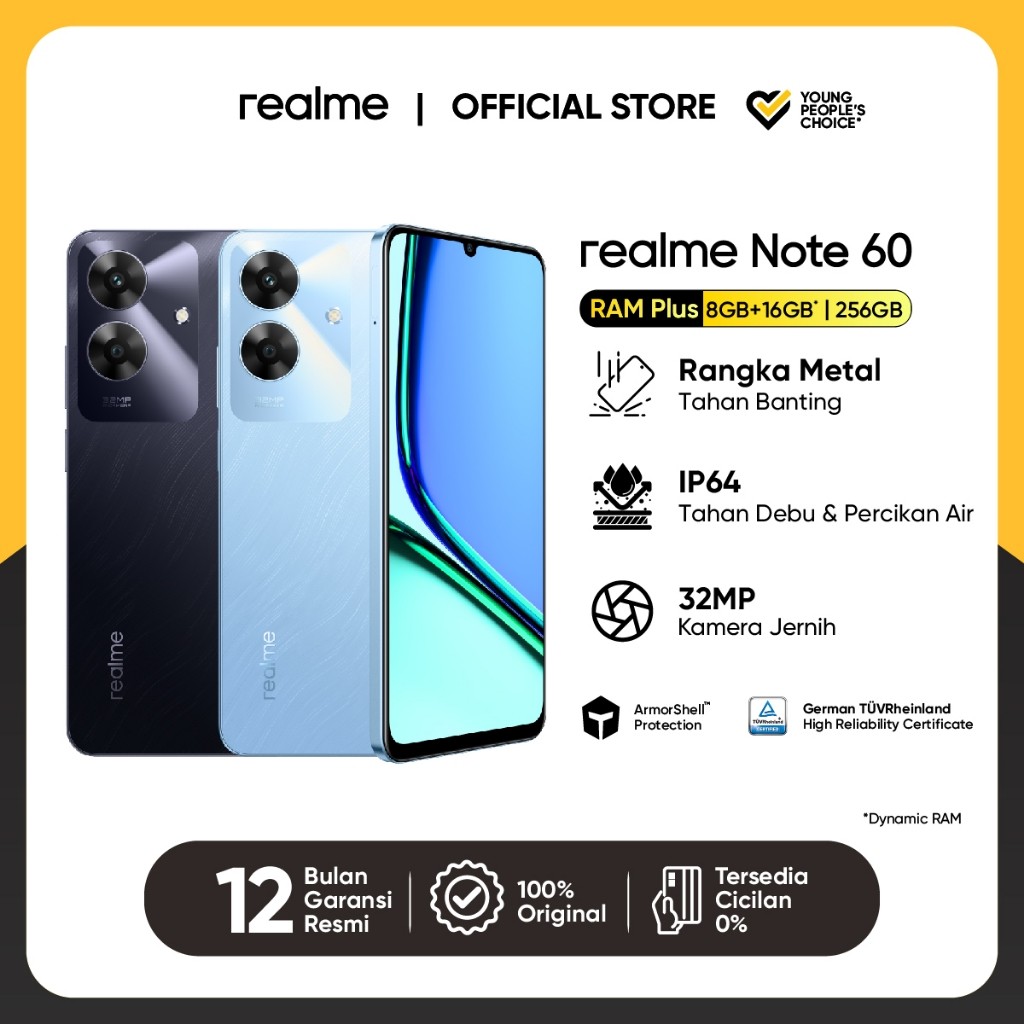 BBK Electronics realme Note 60 8GB+16GB*/256GB