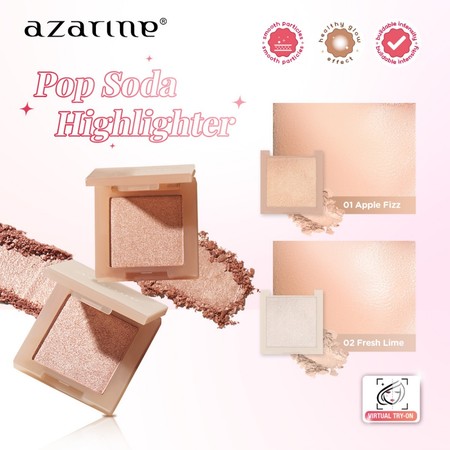 Wahana Kosmetika Indonesia Azarine® Azarine Pop The Soda! Highlighter 01 Apple Fizz