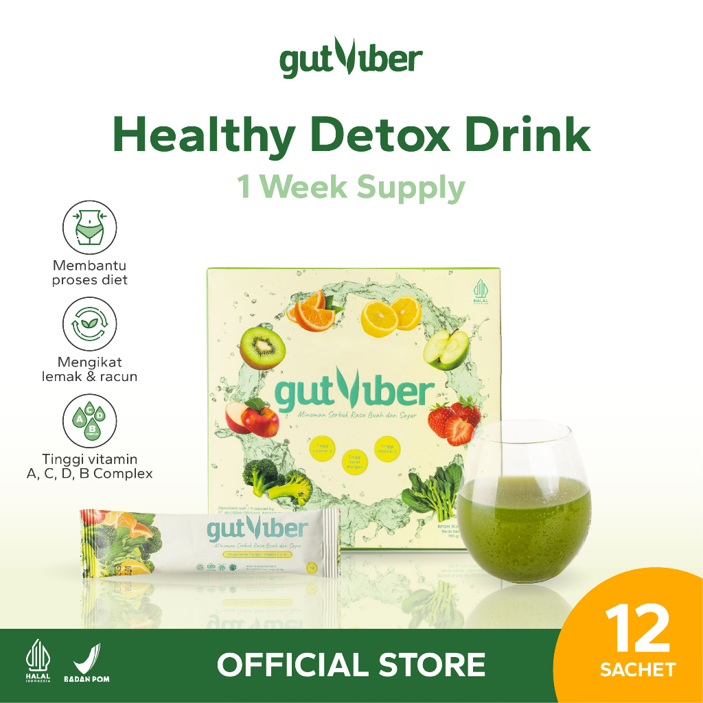 GutViber  Minuman Detox Rasa Buah dan Sayur
