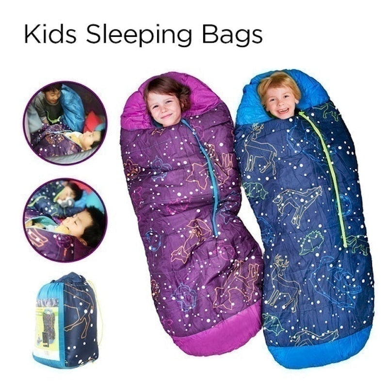 AceCamp Kids & Youth Rectangular Glow-in-The-Dark Sleeping Bag 30F/ -1℃