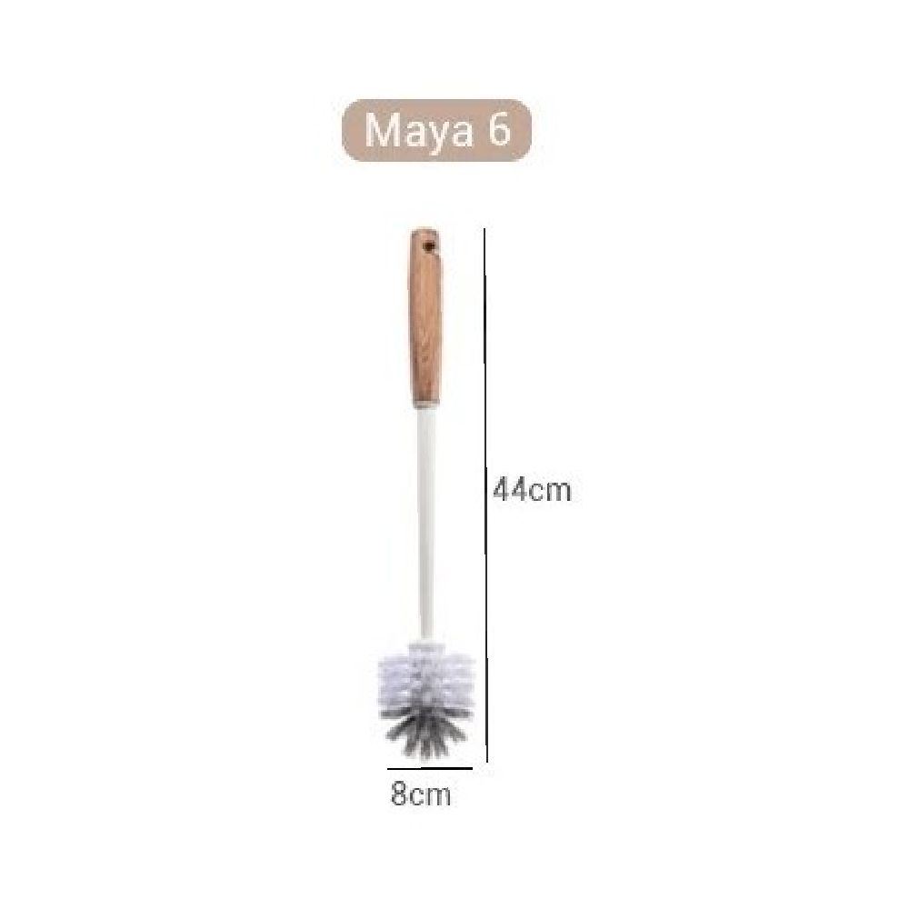 APHOME Sikat Lantai Gagang Kayu Maya 6 Coklat 2