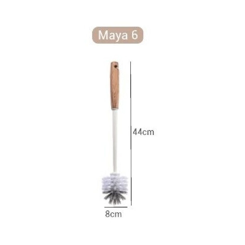 APHOME Sikat Lantai Gagang Kayu Maya 6 Coklat 2