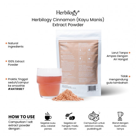 Aevumlab Herba Asia Herbilogy Cinnamon (Kayu Manis) Extract Powder