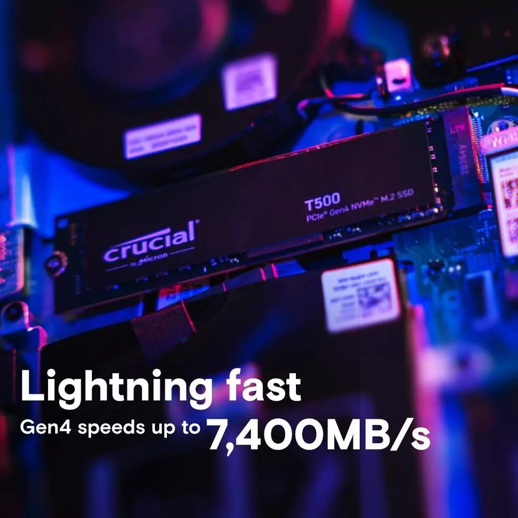 Micron Crucial SSD T500 M.2 Pcie Gen4 Nvme 500GB