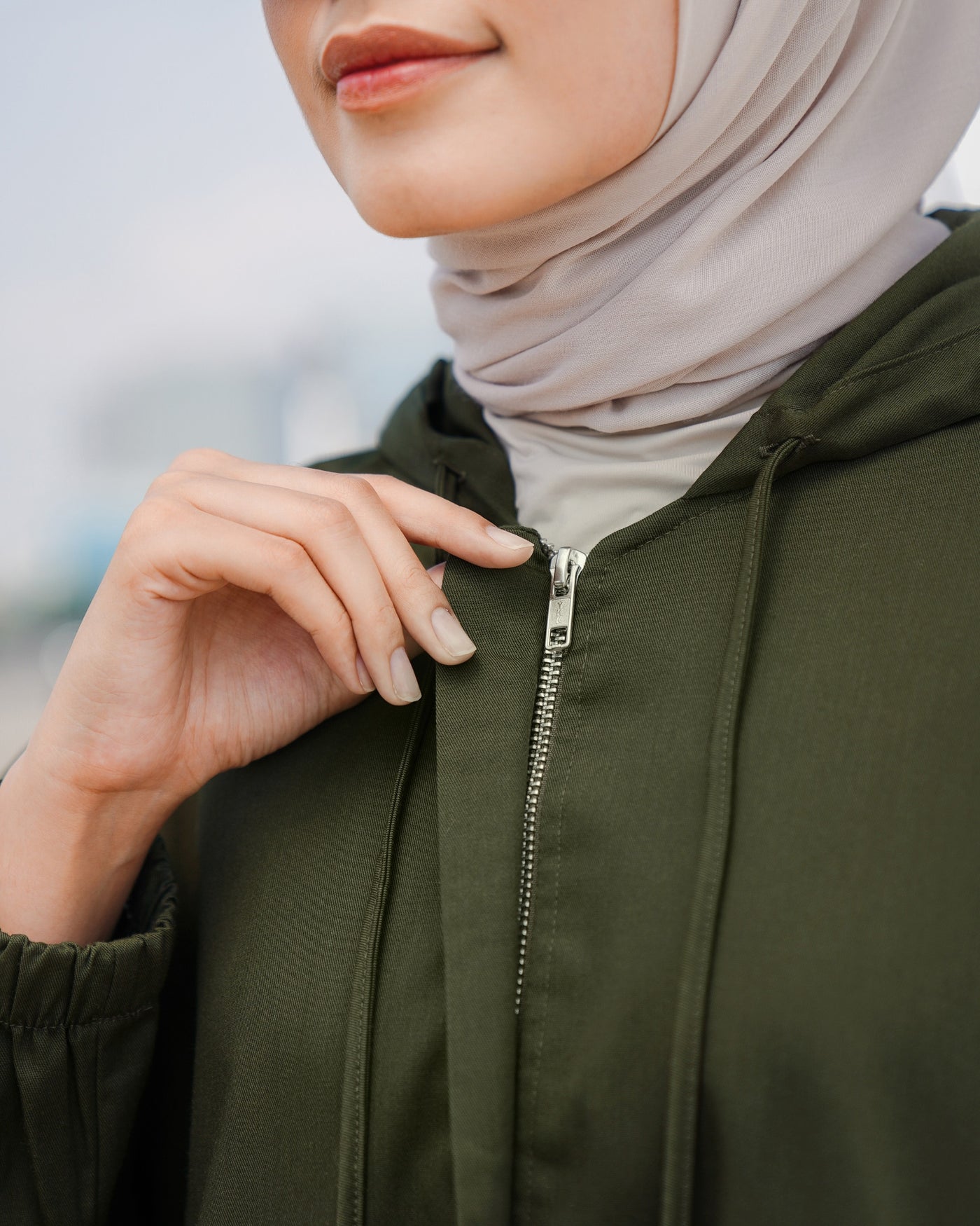 GEULIS Jaket Parka Basic Color - Army