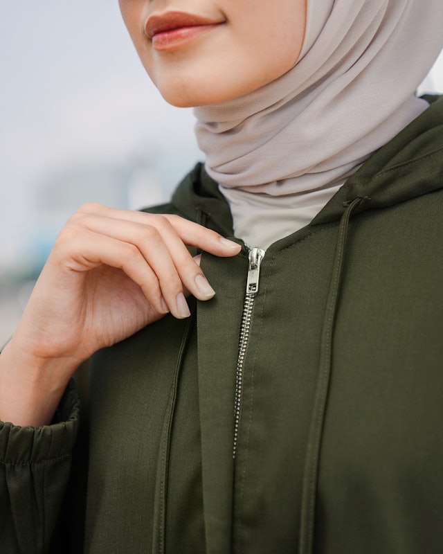 Jaket Parka Basic Color - Army 3