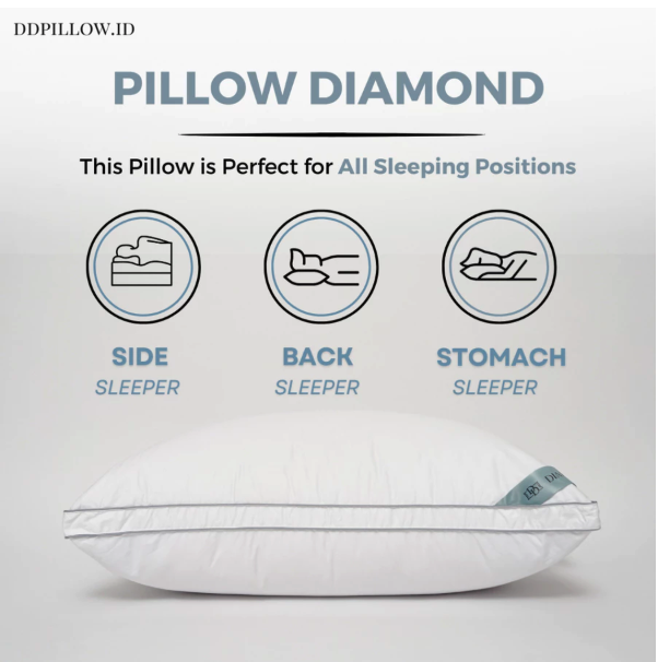  DDPillow Bantal Bulu Angsa Asli Type Diamond