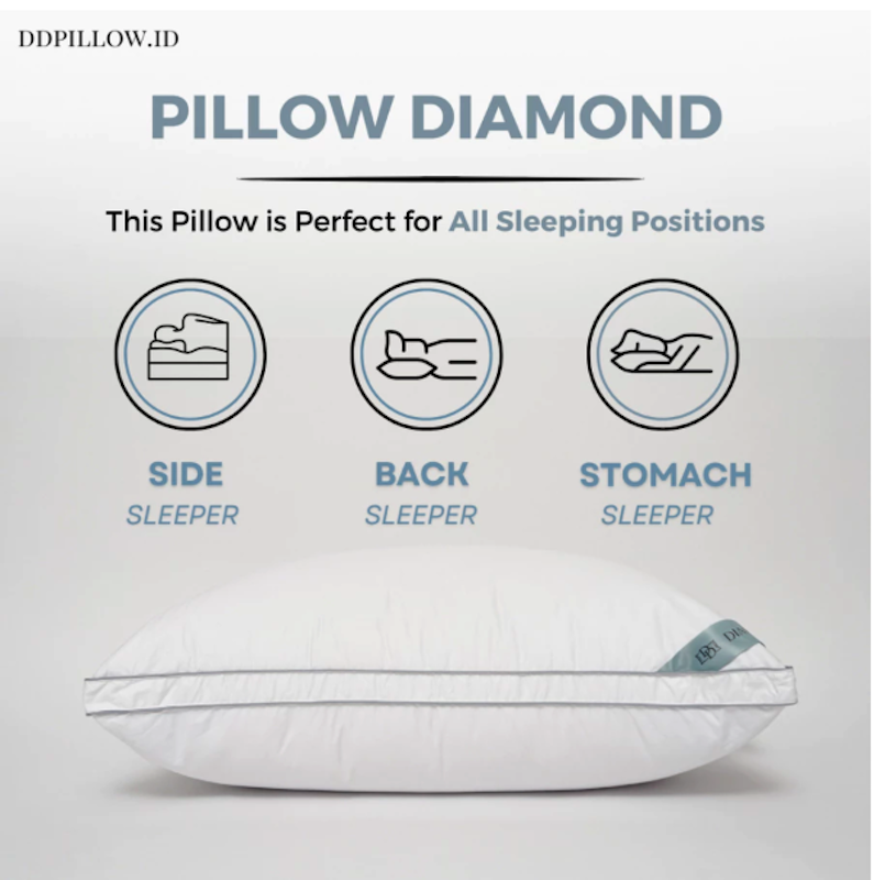 DDPillow Bantal Bulu Angsa Asli Type Diamond 2
