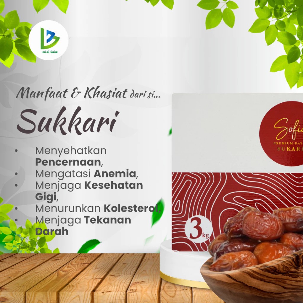 Sofia Premium Dates Sukari 3 kg