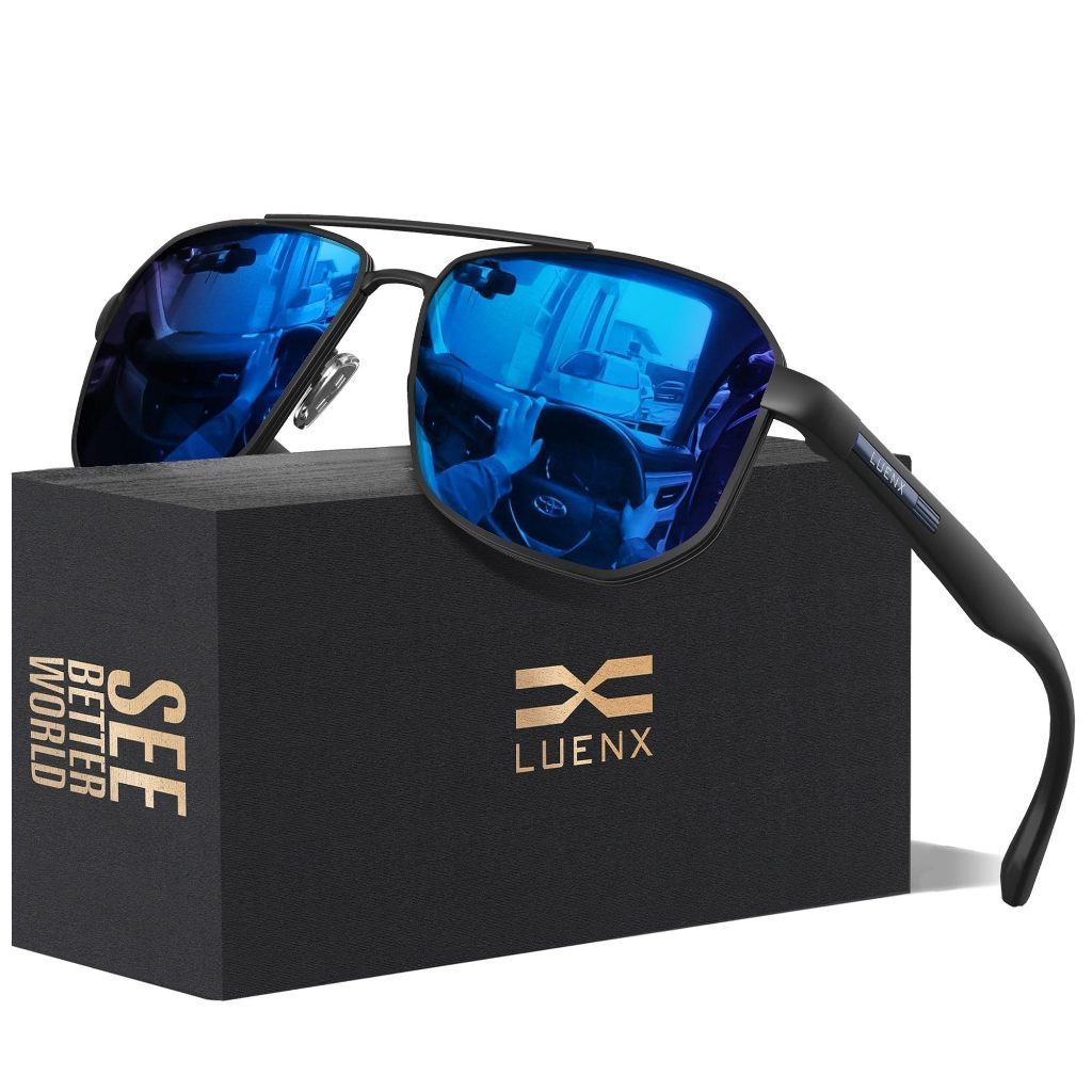  Luenx Kacamata Hitam Aviator 