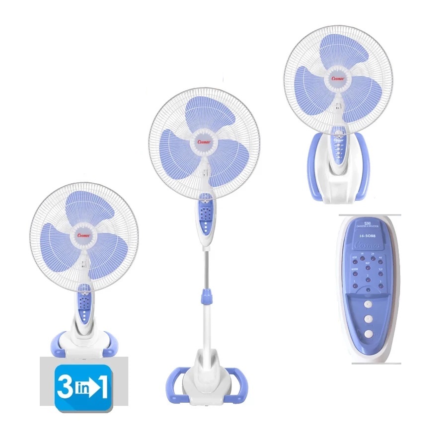 Cosmos Kipas Angin WADESTA (Wall, Desk, Stand) - 3in1 ｜ 16-S033