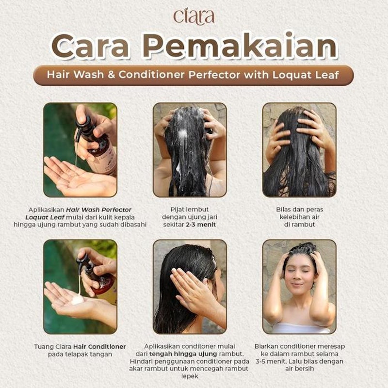 Ciara Hair Wash Perfector with Loquat Leaf Shampoo 5