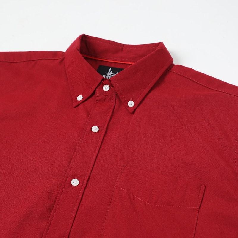 Kemeja Lengan Panjang True Basic Pocket Maroon 4