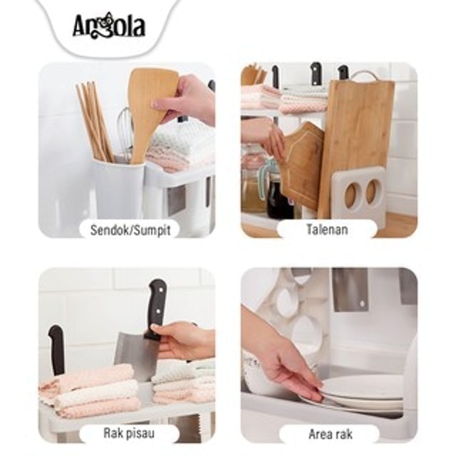 Angola Rak Bumbu Dapur 2 Susun E30