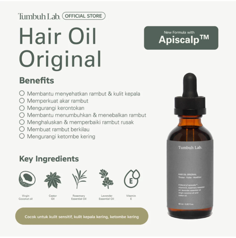 Tumbuh Lab Hair Oil Original 2