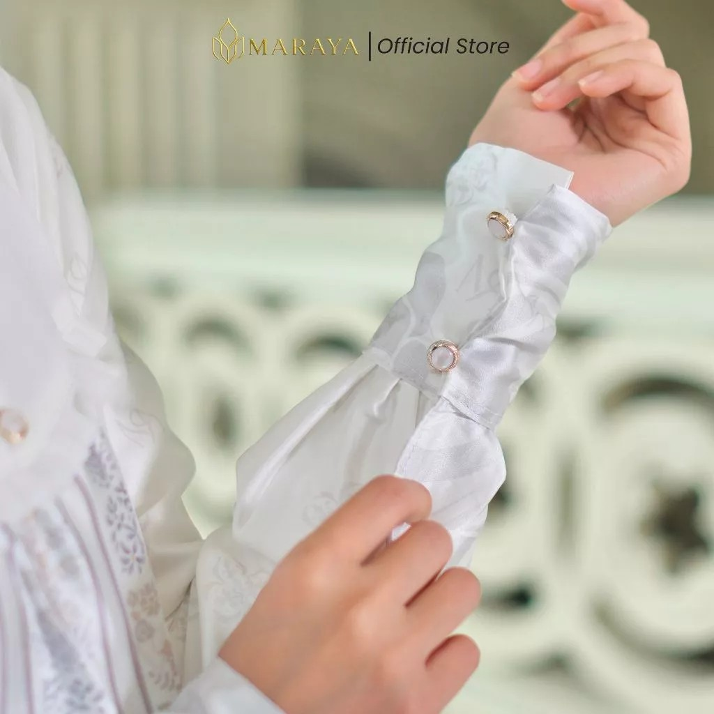  Maraya Dress Yasmeen Silk Mix Ceruty Motif Sultan Elegan