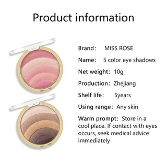 Rainbow Eyeshadow/Highlighter/Bronzer 4