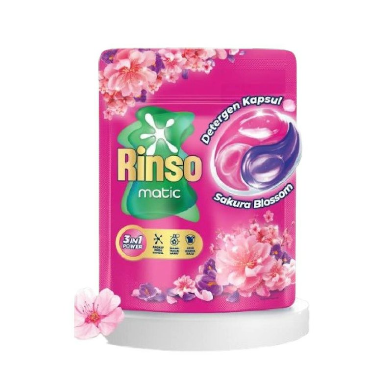 Rinso Matic Sakura Blossom Detergen Kapsul 1