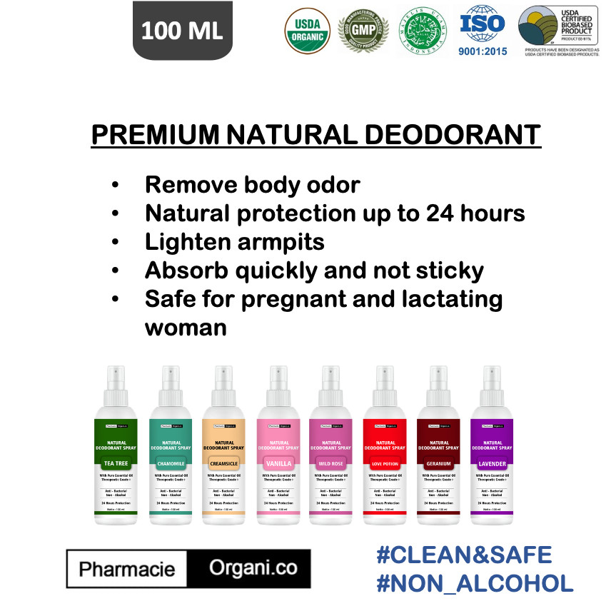 Pharmacie Organi.co Natural Deodorant Spray Tea Tree