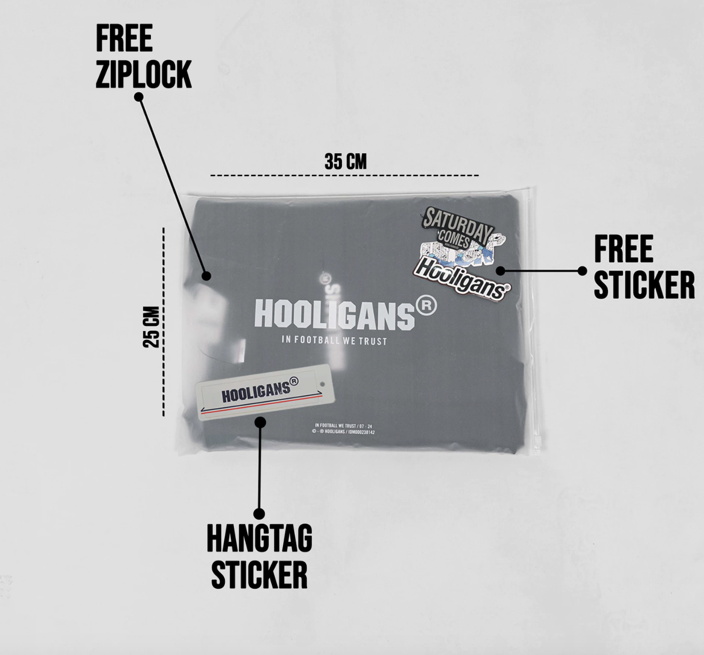 Hooligans Indonesia HOOLIGANS T-Shirt LS Linea Black