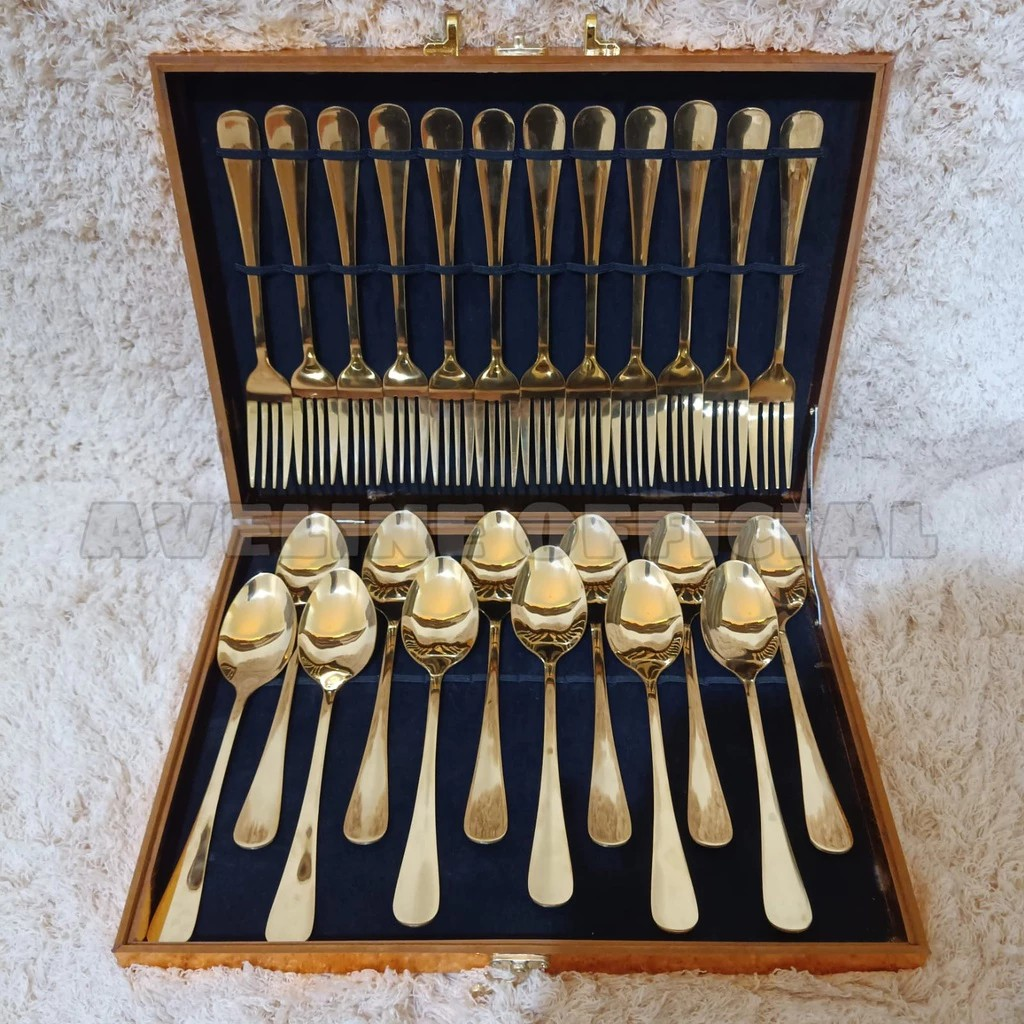  Sendok Sultan Set Elegant Gold 24 Box