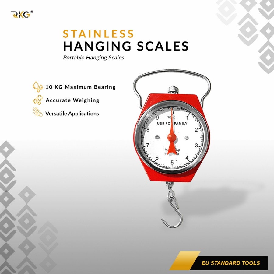  RKG Tools Timbangan Gantung Besi Analog 10 Kg