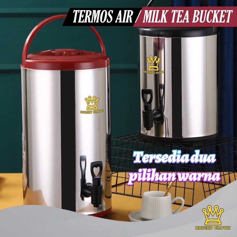 Bright Crown Milk Tea Bucket Stainless 4