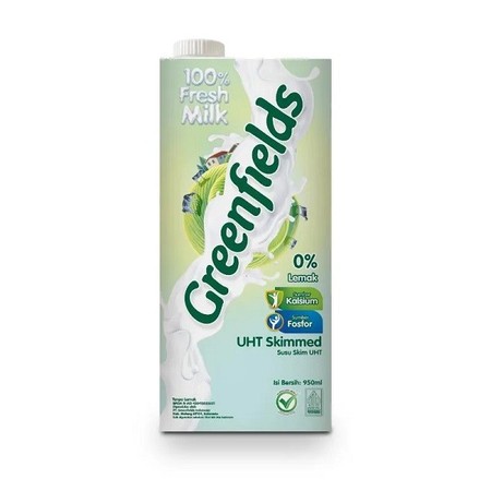 Greenfields Skimmed UHT Milk 950 ml