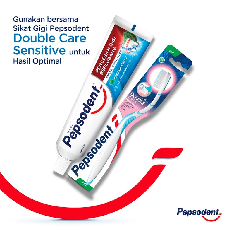 Pasta Gigi Pepsodent Pencegah Gigi Berlubang Fresh Cool Mint 5