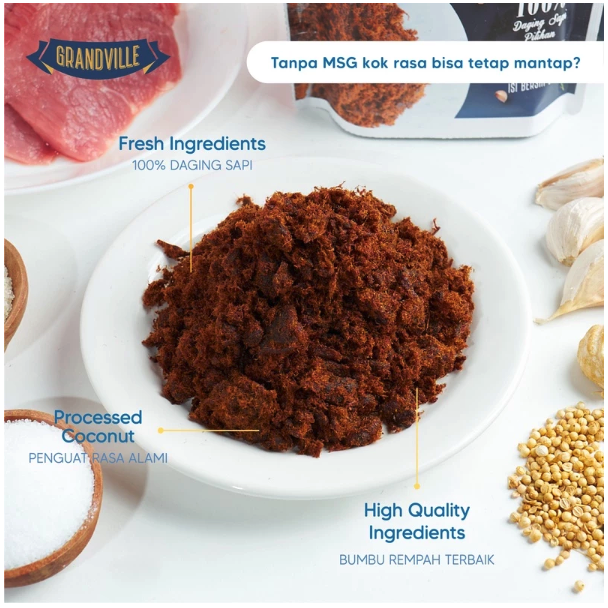 Grandville Food Indonesia Grandville Crunchy Fish Floss Abon Ikan Rasa Original