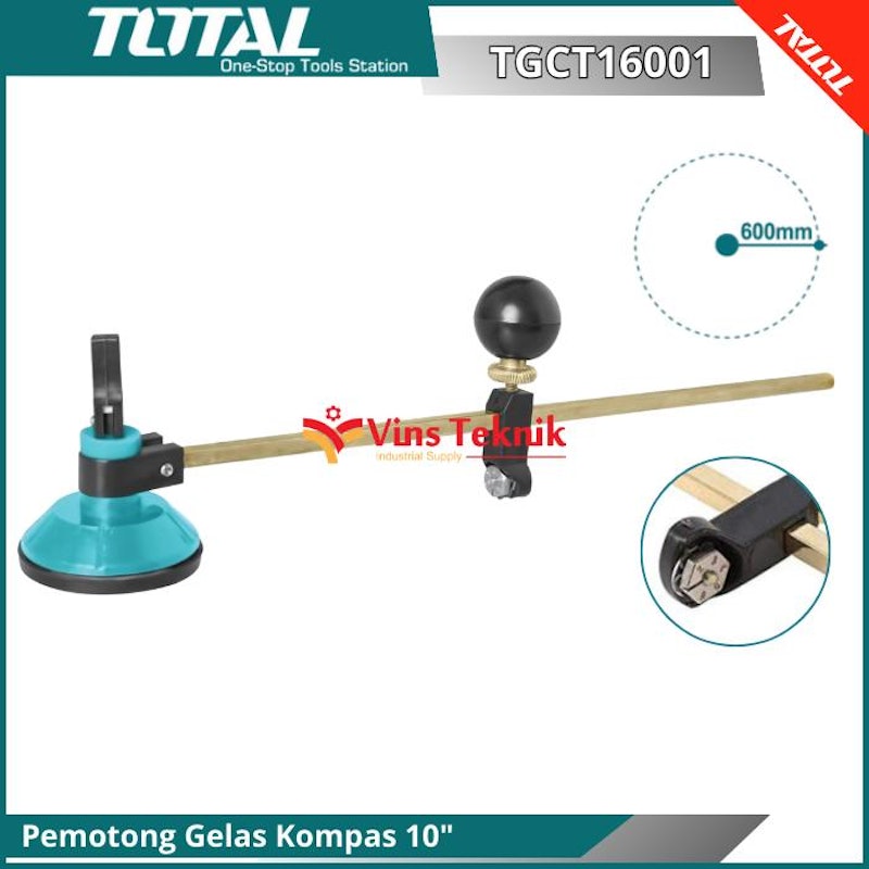 Total Compasses Glass Cutter 10" 2