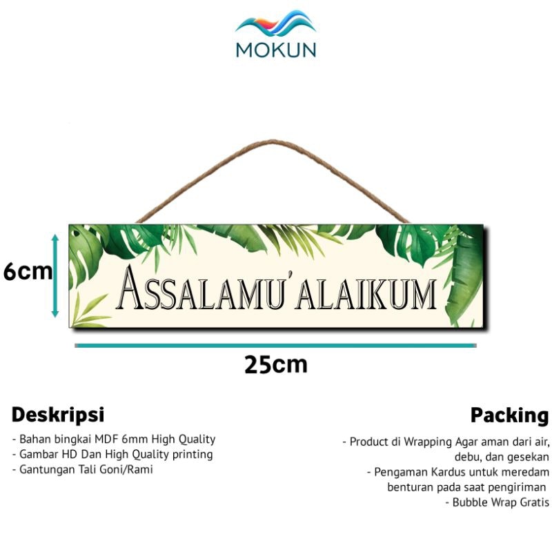Hiasan Gantungan Pintu Assalamualaikum 4