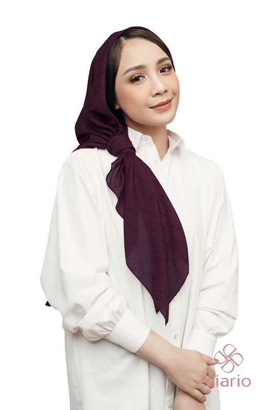 Diario x Nagita Slavina - Ultrafine Plain Scarf Kerudung Segi Empat 2