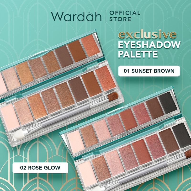 Wardah Exclusive Eyeshadow Palette Sunset Brown