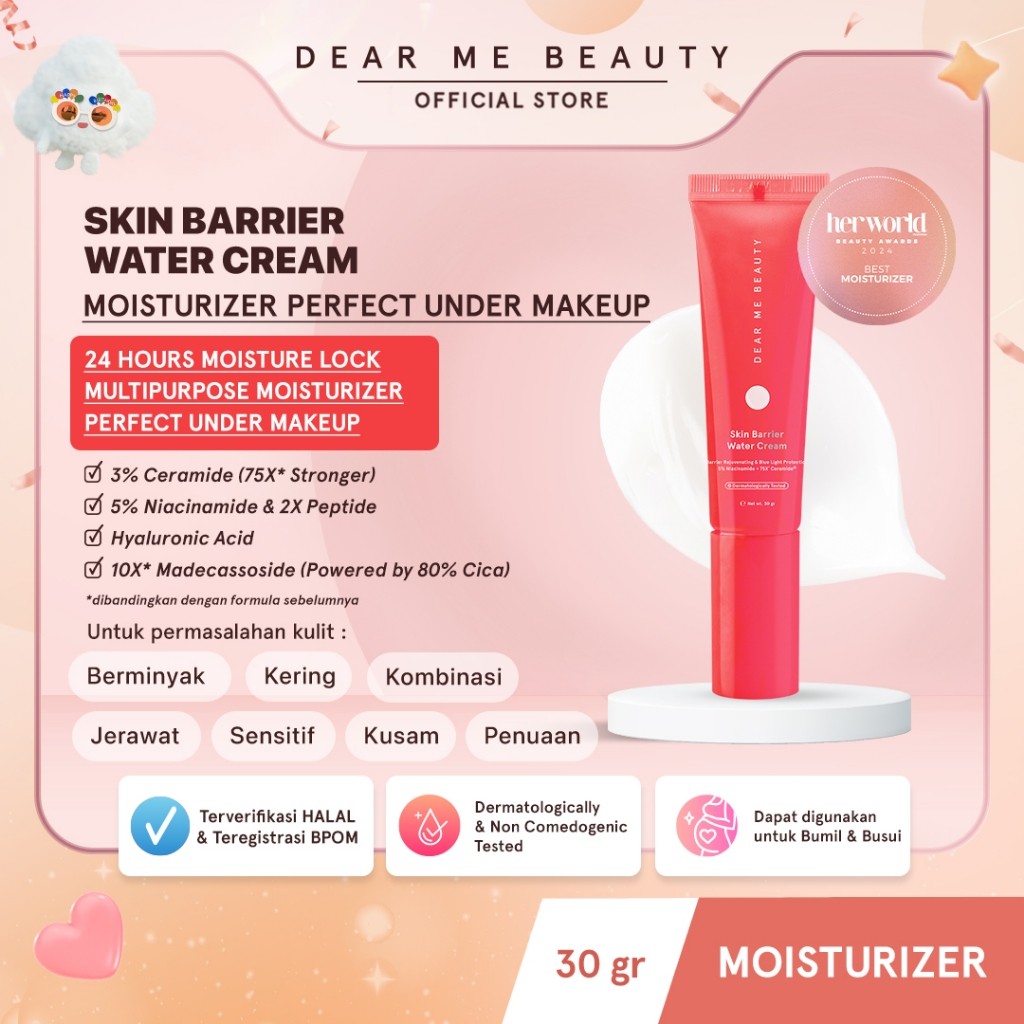 Garland Cantik Indonesia Dear Me Beauty Skin Barrier Water Cream (Ceramide)